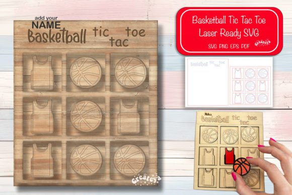 Basketball Tic Tac Toe Laser Cut for Other Toys