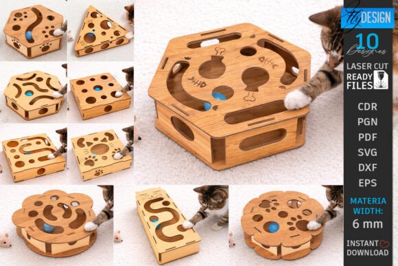 Cat Toy Maze Laser Cut Bundle – Embroidery Review