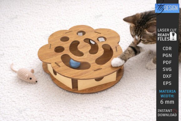 Cat Toy Maze Laser Cutting Pet Ball Games Other Toys Amp