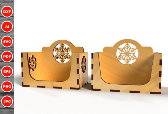 Christmas Business Card Holder Svg 02: Laser Cutting Meets Winter Amp