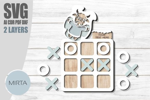 Christmas Tic Tac Toe Laser Cutting for Winter Amp