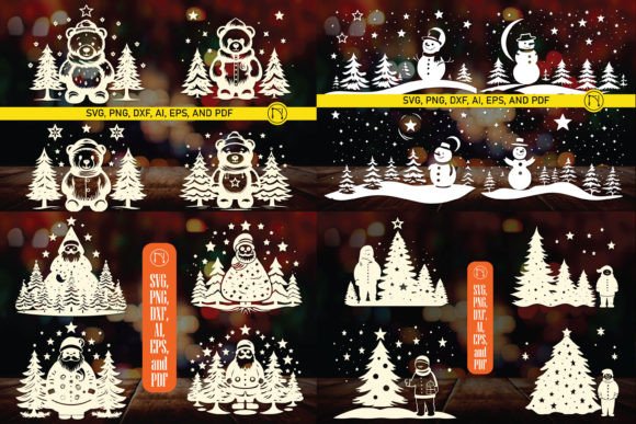 Cricut Christmas Snowman SVG Bundle: Laser Cutting for Winter Amp