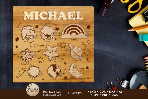 Custom Kids Puzzle Laser Cutting Template Review