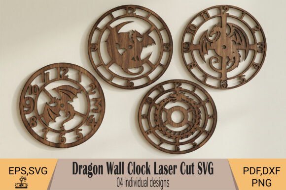Dragon Wall Clock SVG: Laser Cutting Wall Decor Review