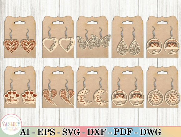 Earring SVG Bundle for Laser Cut Review