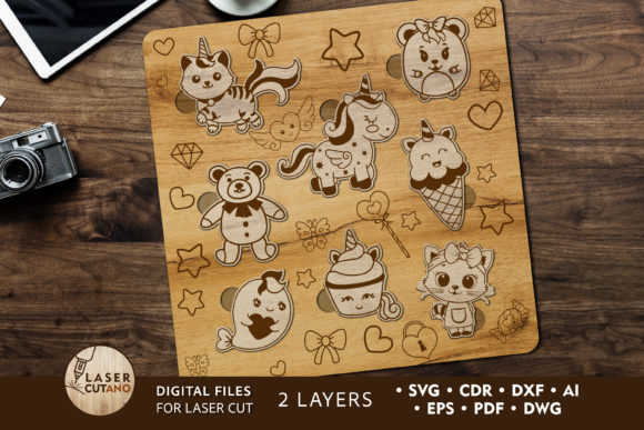 Kids Puzzle Laser Cut Template: Puzzles for Laser Cutting