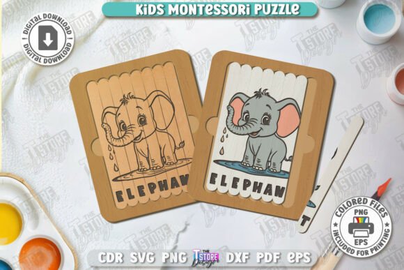 Laser Cut Montessori Puzzle: Brand Design Review