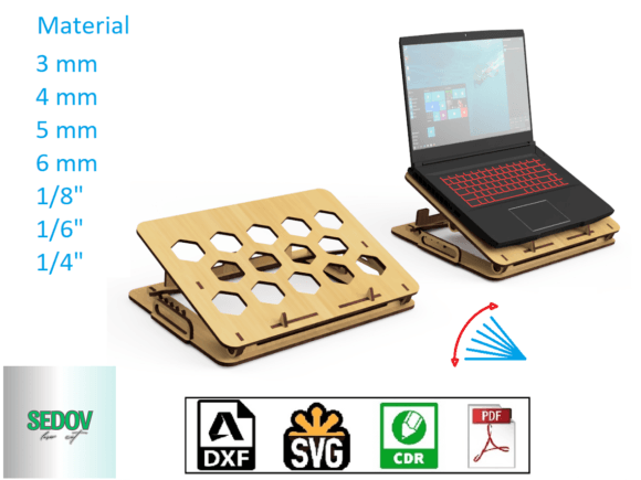 Laser Cutting a Laptop Stand for Better Blog Design
