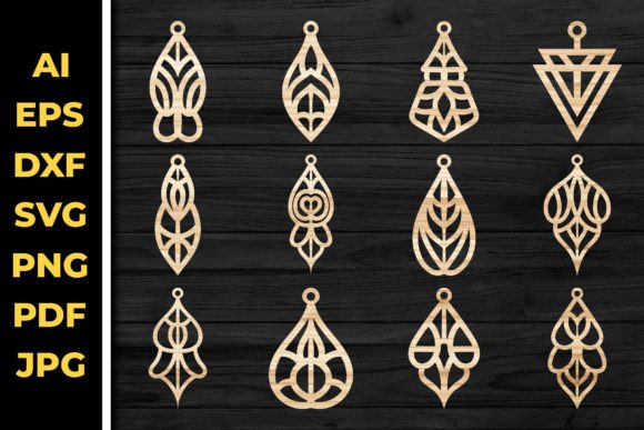 Laser Cutting Earrings SVG Bundle 68 Review