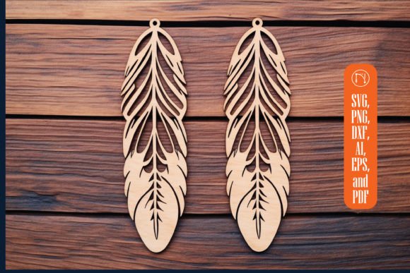Lasercut Feather Earring SVG Bundle: Designer Review