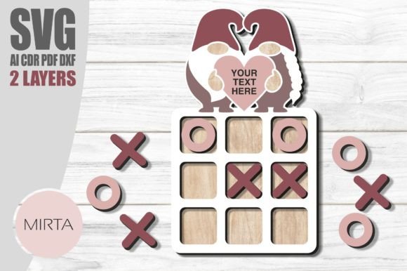 Tic Tac Toe Valentine's Day Laser Cutting SVG Review