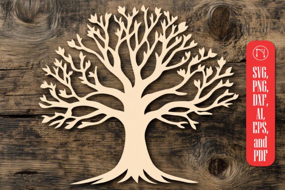 Tree Laser Cut SVG Cut File for Local Branding